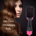 2 in 1 Hair Dryer Blow Dryer Hot Air Brush Negative Ion Dryer Straight&Curls Styling Salon Electric Hairdryer Brush