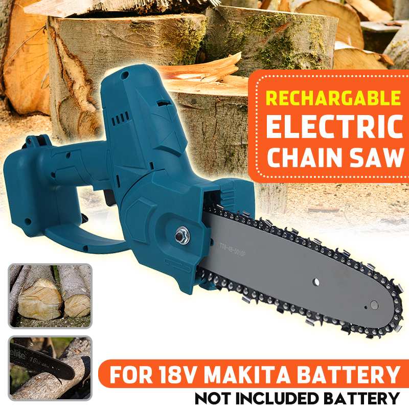 1080W 8 Inch Rechargeable Electric Chainsaw Bracket Brushless Chain Saw Angle Grinder Into Chain Saw For 18V Makita Battery
