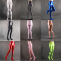 Transparent glossy pantyhose yoga leggings Smooth high waist women pants capris Sexy see through seamless workout leggings