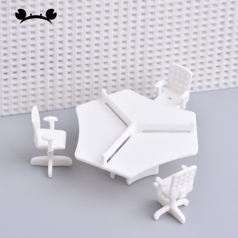 1 sets 1/50 1/75 1/100 scale model office chair table for architecture model building toys