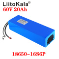 LiitoKala 60V ebike battery 60V 20Ah lithium ion battery electric bicycle battery 60V 1500W electric scooter battery