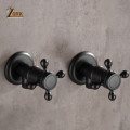 ZGRK Black Oil Rubbed Bronze 1/2"male Brass Bathroom Angle Stop Valve Gold Finish Filling Valves