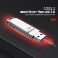 USB Flash drive USB3.1 high speed PD169 64GB 128G 256G 512G slide metal usb read speed upto 60-120mb/s