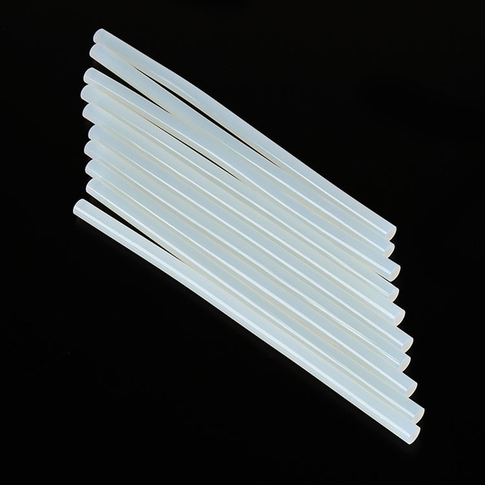 10 pcs Hot Melt Glue Stick 11*270mm White Transparent Strip Super Strong Sticky for Glue Gun Craft