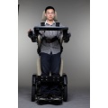 Standing power wheelchair folding lift