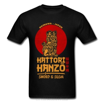 100% Cotton Fabric Men Short Sleeve Hattori Hanzo Top T-shirts Casual Tees Latest Design O Neck Sweatshirts Drop Shipping