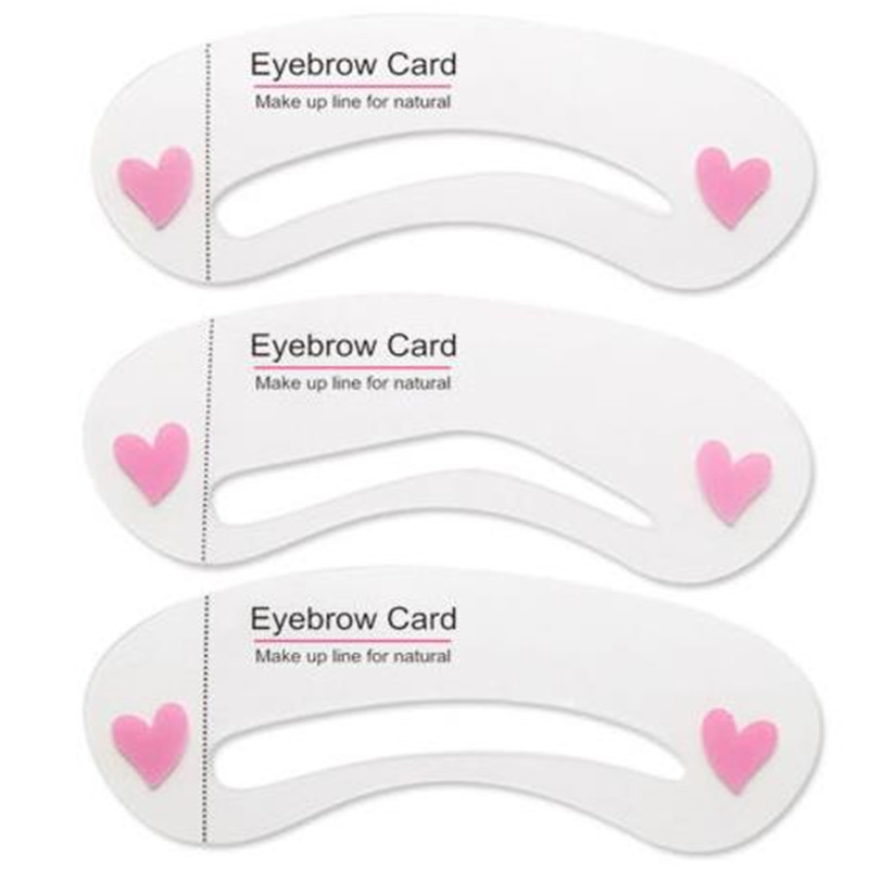 Reusable Eyebrow Stencil Set Eye Brow Drawing Guide Styling Shaping Tools Grooming Paper Model Easy Makeup Beauty Kit New Hot