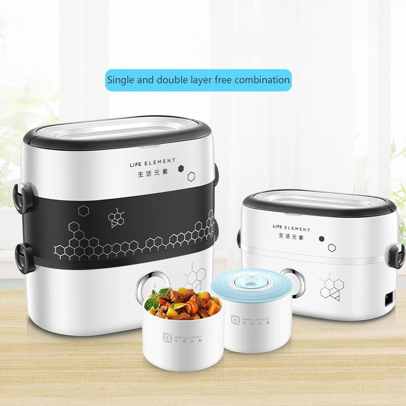Electric Lunch Box Food Warmer Small Portable Rice Cooker Mini Cooking Appliance Hot Dish Cooking Thermal Cooker Lunch Warmer