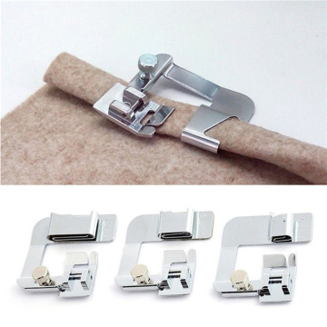 1PC Hot Sale Domestic Sewing Machine Foot Presser Rolled Hem Feet Set for Brother Singer Sewing Accessories 3 Size