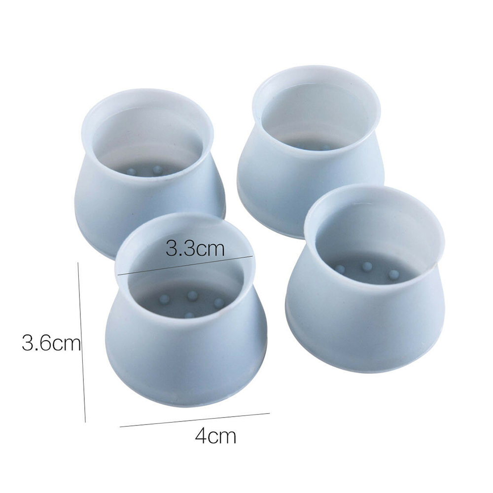8pcs Silicone Chair Leg Cup Furniture Table Cover Floor Protectors Desk Chair Leg Protective Non-Slip Cups Furniture Parts
