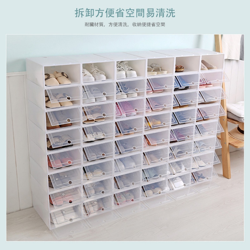 Drawer Organizer Foldable Shoes Box Household DIY Shoe Box Plastic Transparent Storage Shoe Box Drawer Home Storage