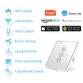 Tuya Smart WiFi Curtain Blind Switch Silver Color for Roller Shutter Electric Motor Google Home Alexa Voice Control App Timer