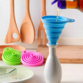 Mini Silicone Funnel Foldable Funnel for Fuel Hopper Collapsible Beer/ Oil Funnels Kitchen Tools