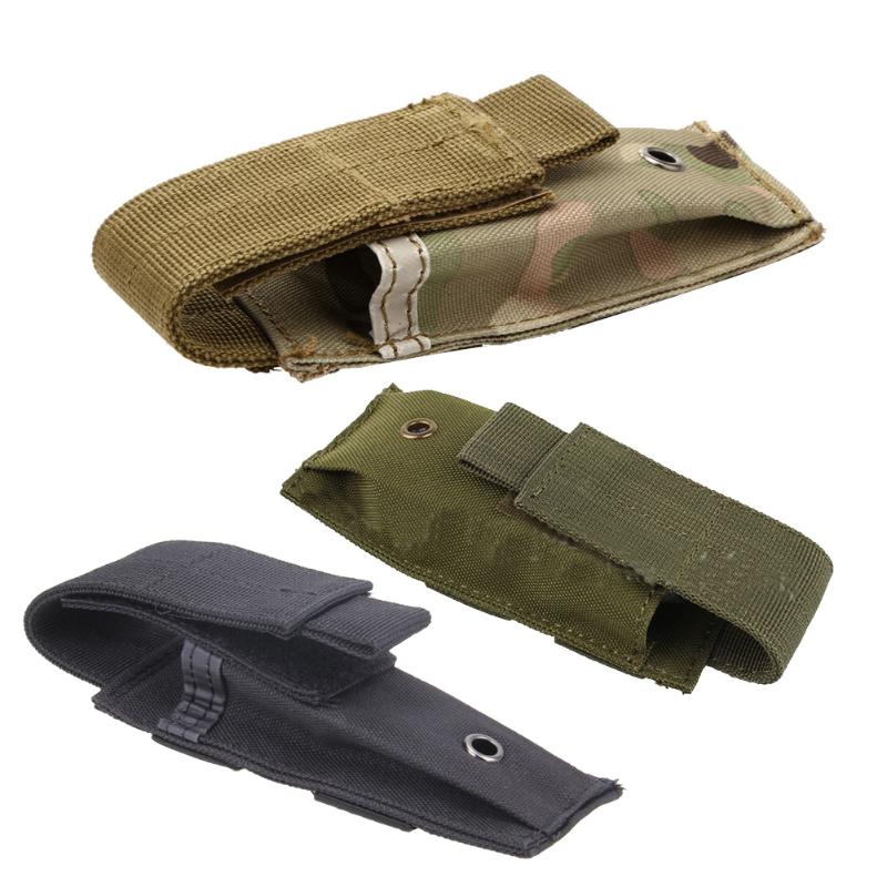 Tactical Single Pistol Magazine Pouch Military Molle Pouch Knife Flashlight Sheath Pouch Hunting Camo Bags