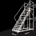 Mobile Platform Ladder Seventeen-step Climbing Ladder