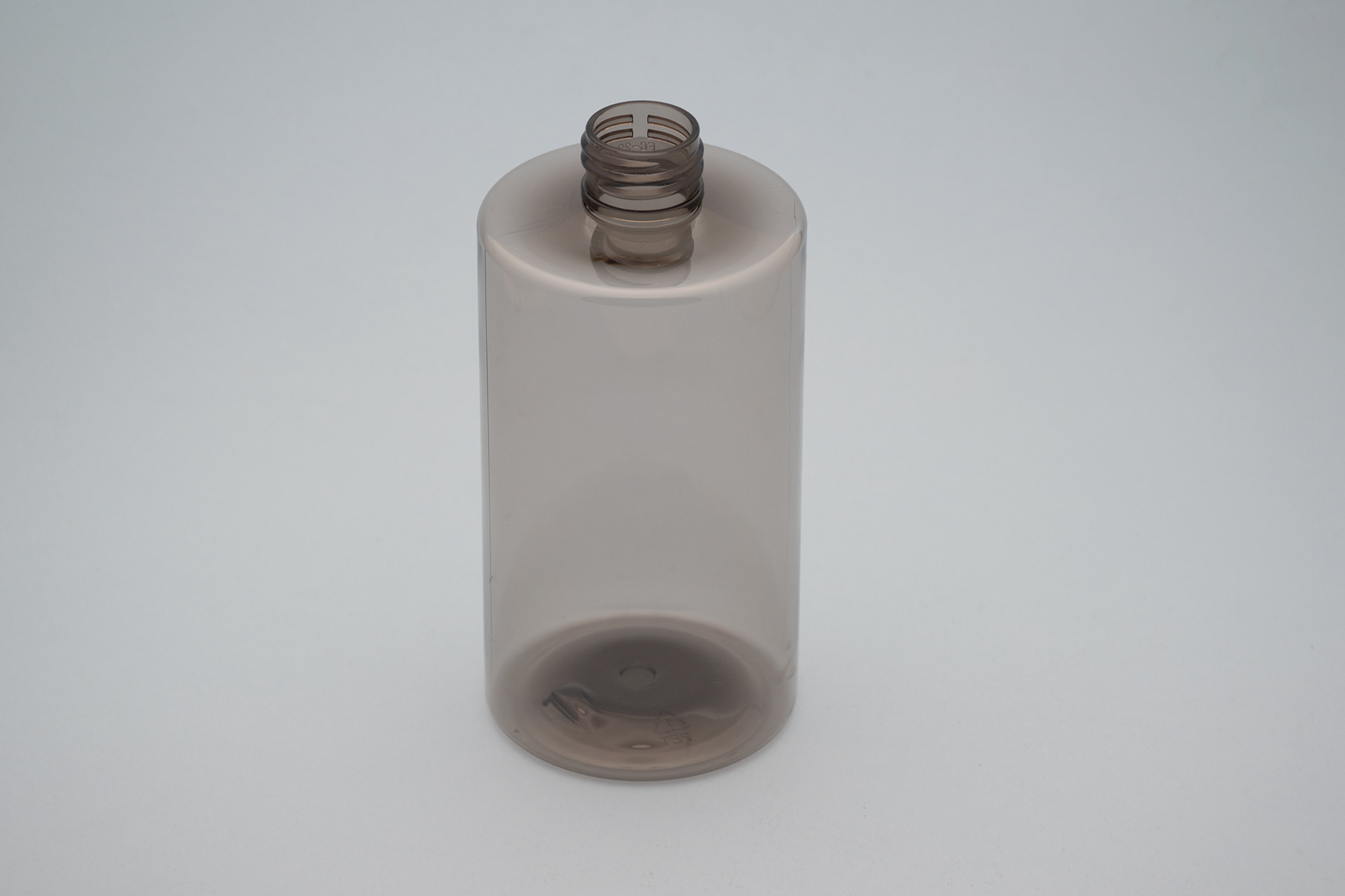 300 ml/10 OZ Clear Black Cylinder PET Bottle With 24/410 Neck