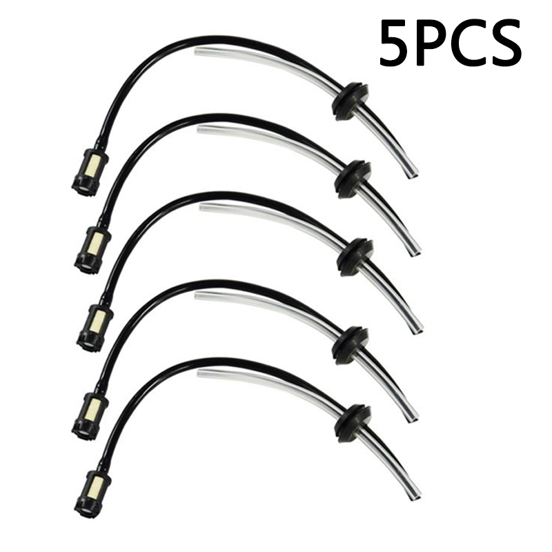 5pcs Fuel Hose Pipe Kit w/ Fuel Filter For 4 Stroke Trimmer Brushcutter Lawnmower Home DIY Hand Tool Parts