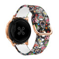 20mm watch strap for Samsung Galaxy Watch 3 41mm active 2/42mm Gear S2/Sport band Printed silicone bracelet Amazfit bip gts