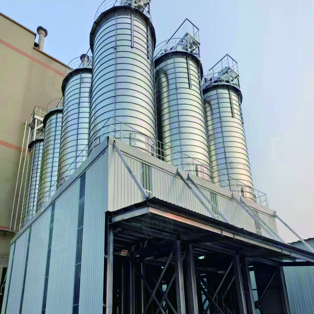 Cement storage silos with various characteristics