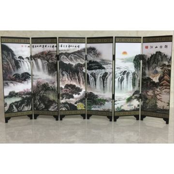 Splendid mountains and rivers, landscape paintings, antique lacquerware, small screens, study decorations, tourist attractions s