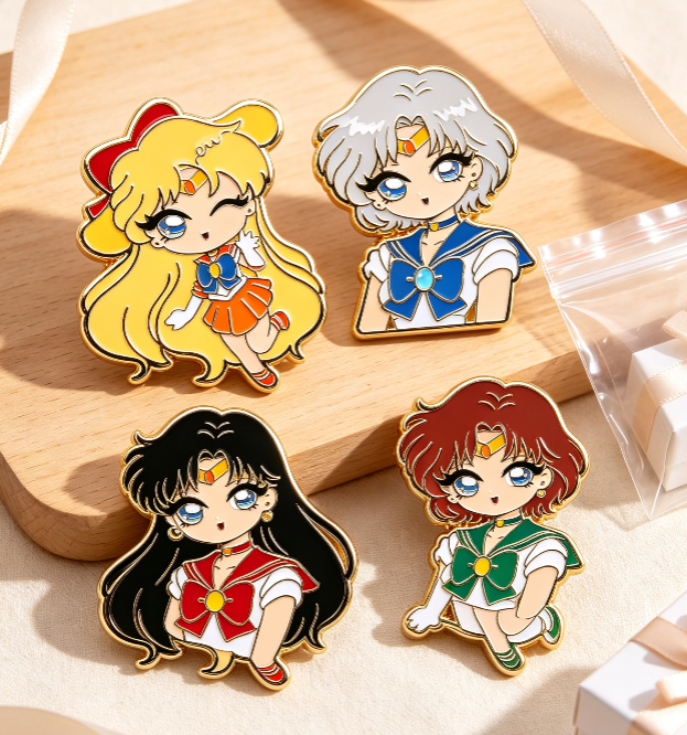 Q Version Sailor Moon Enamel Pin