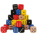 1PCS Wood Dice 35mm Big Colorful Solid Wooden Black Dot Game Rounded Dice Drinking Dice