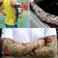 2PCS Outdoor Cycling Sports Tattoo Sleeves Elastic Arm Warmer 3D Tattoo Printed UV Protection MTB Bicycle Sleeves Arm Warmers