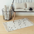 Nordic Style Woven Floor Mat Rug Hand Knotted Tassel Blanket Home Decor Carpet Table Sofa Cushion 60x90cm Ceramic Tile Pad