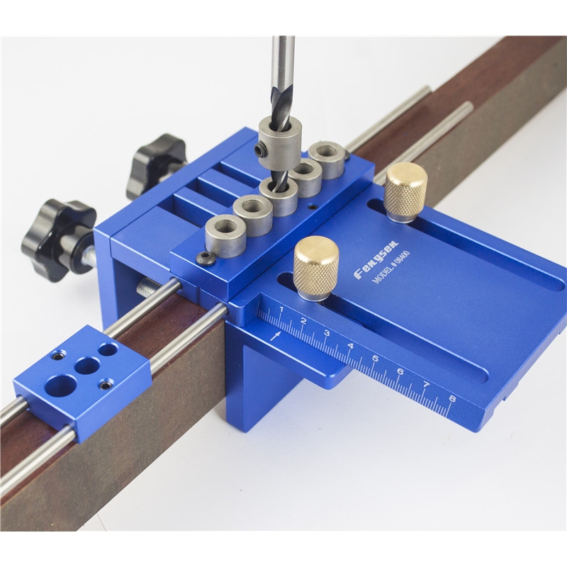 Wood Dowel Drilling Position Jig log tenon hole punch Wood Working Tool Drill Guide Kit Locator Dowelling Jig Set