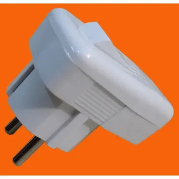 Angled Rewirable Schuko Plug with Switch