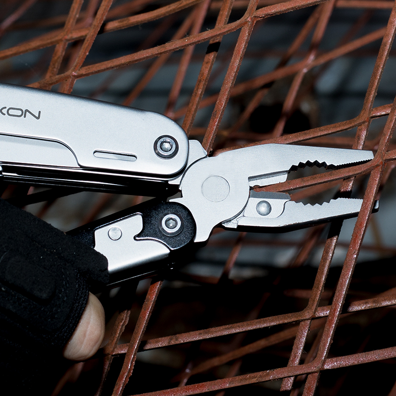 ROXON S801S 16-in-1 Multitool Pliers-Pocket knife, scissors, wire cutter, screwdriver, Bits Group, EDC tool, Survival, Camping,