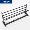 LEDEME Single Towel Racks Fashion Simple Towel Rack Bathroom Hardware Brief Aluminum Bath Fold Towel Rack Length 60cm L5524