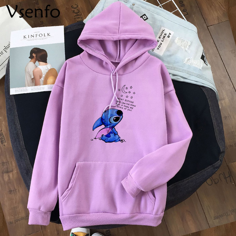 Harajuku Kawaii Women's Hoodies Sweatshirt Women Cute Anime Korean Style Hoodie Casual Pullover Women's Hoodie Clothes Tops