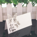 50pcs White Name Place Cards Table Decor Table Name Message Greeting Card DIY Paper Baby Shower Wedding DecorationParty Supplies