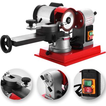 370W Circular Saw Blade Sharpener 2850PRM Rotary Angle High-Performance Mill Grinding Machine 125mm Saw Blade Sharpening Machine