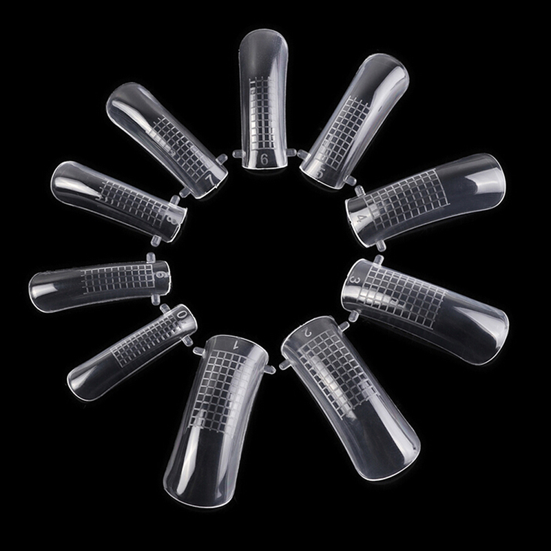 20Pcs/100pcs Quick Building Mold Tips Nail Dual Forms Finger Extension Nail Art UV Builder Tool Hot Sale