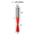 XCAN 1pc 4-10mm Left/Right Rotation Wood Forstner Drill Bits Router Bit Row Drilling 2 Flute Wood Hole Cutter Router Drill Bit