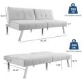 Sofa Bed Sofa Futon Convertible Futon Sofa Bed, Sofa Couch Adjustable Sleeper Sofa Recliner Couch Loveseat Living Room Furniture