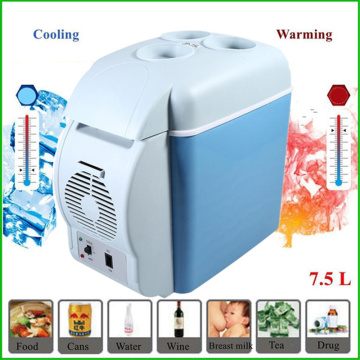 7.5L Mini Car Refrigerator DC12-24V/AC220V Home Auto Freezer Heating Fridge Icebox Compressor Portable Picnic Cooler Warmer