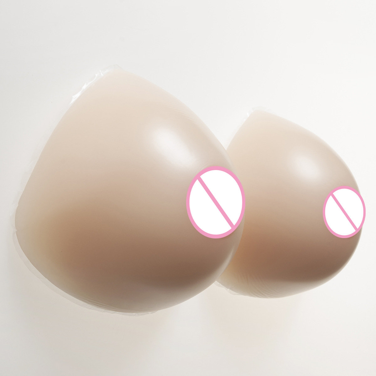 1pair Self Adhesive Fake Breast Women Mastectomy Postoperative Chest Beauty Enhancer Concave Surface Boobs Forms 1000g 1200g