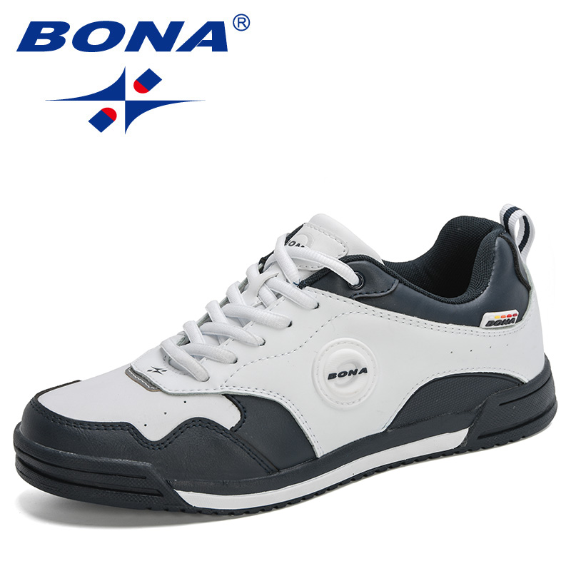 BONA 2020 New Arrival Skateboarding Shoes Men Sport Light Weight Sneakers Man Outdoor Athletic Breathable Lace Up High Quality