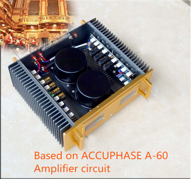 Refer ACCUPHASE A-60 Amplifier Class A 40W Class AB 200W,DC Current Negative Feedback,16 pairs of Toshiba (2SC5200 + 2SA1943)
