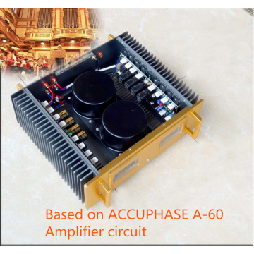 Refer ACCUPHASE A-60 Amplifier Class A 40W Class AB 200W,DC Current Negative Feedback,16 pairs of Toshiba (2SC5200 + 2SA1943)