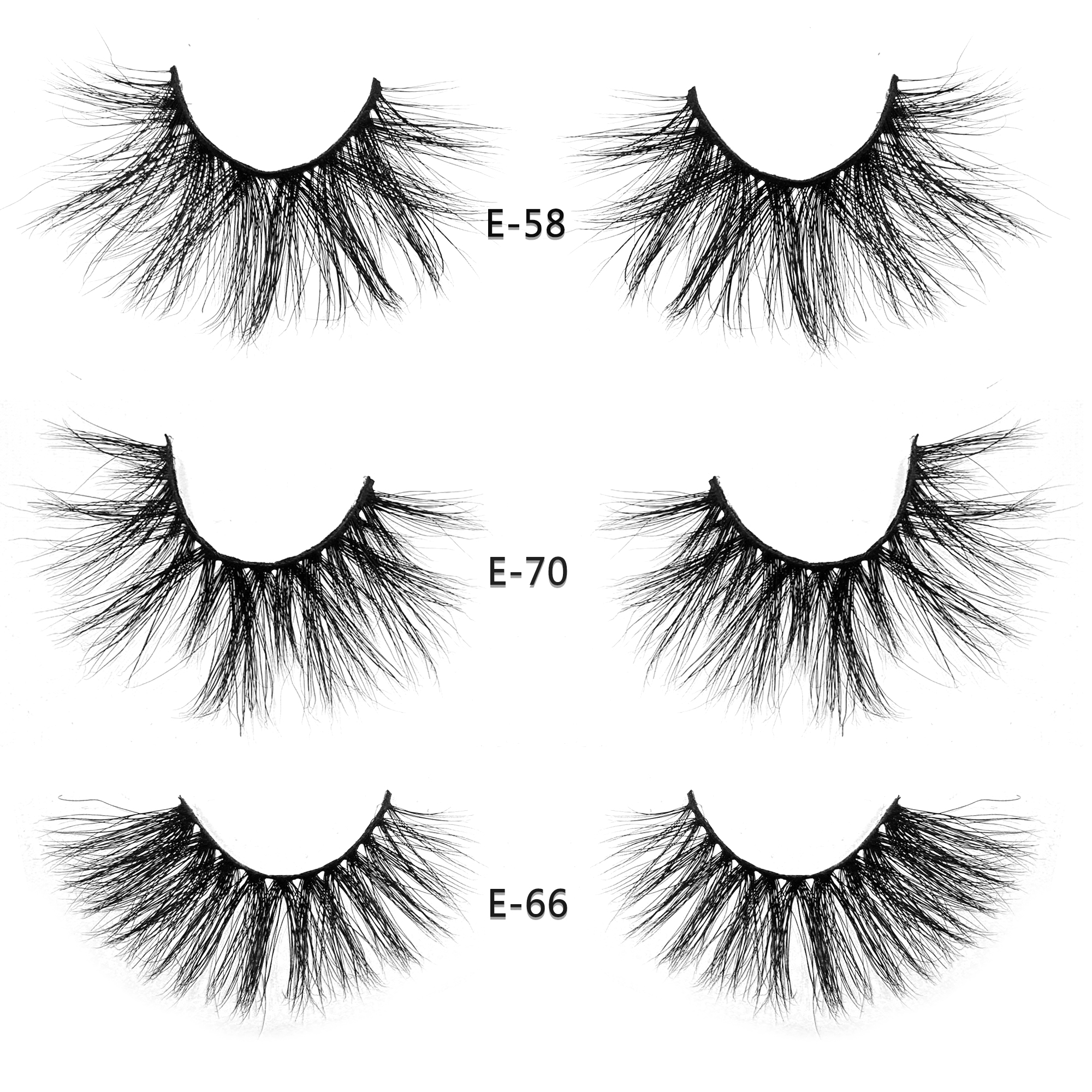 25mm Mink False Eyelashes 3D Lash Handmade Dramatic Curly Soft Lash Fluffy Natural Russian Long Lashes Extension Makeup Tool