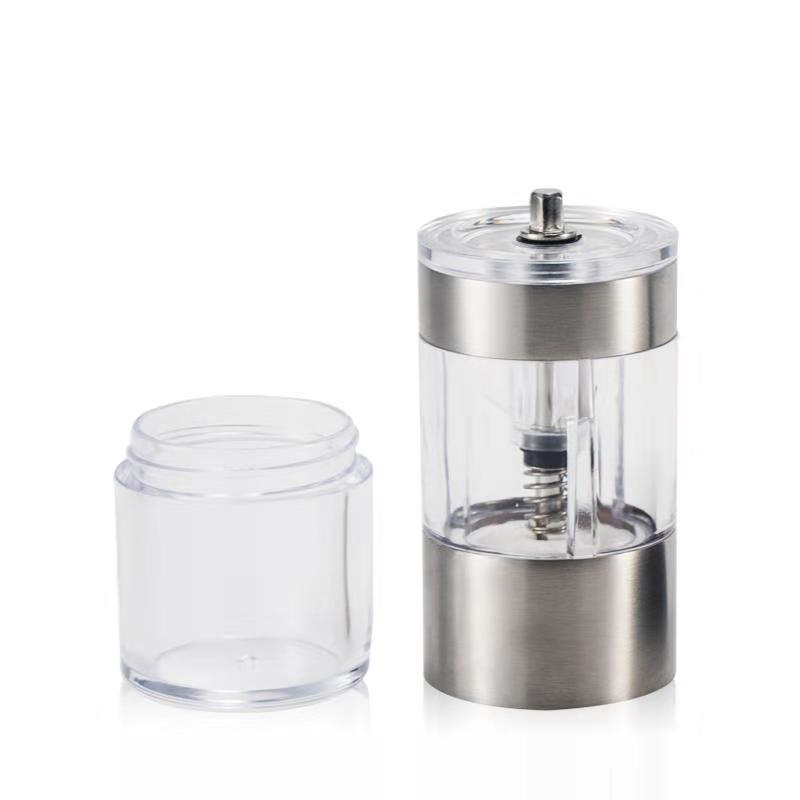 Stainless Steel Hand Manual Coffee Grinder Grains Spices Hebals Cereals Grinders with Spoon Kitchen Tool