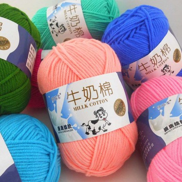 50g HandCrafts 5PCS Thick pack of Milk Baby Wool DIY Cotton Crochet soft baby Knitting wholesale Sweater Yarn Sweater ALL Colour