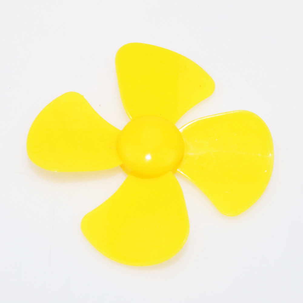 CHengHaoRan Yellow Red Blue four pages Fan leaf propeller 60mm in diameter Inner hole 1.95mm Toy Accessories Model part