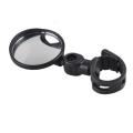 1pc Mini Mountain bike bicycle rearview mirror Wide-angle convex mirror Reflector Silicone handle small round rear view mirror