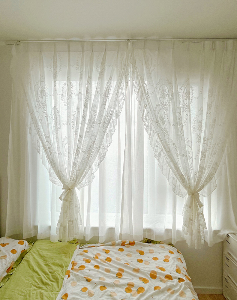 Classical Home Textile Rococo Curtain Sheer