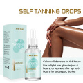 30ML Lanthome Sun tan Oil Self Tanner Solarium Cream Tanning Salon Bronzer for Body Sunblock Makeup Foundation Tanner Drops